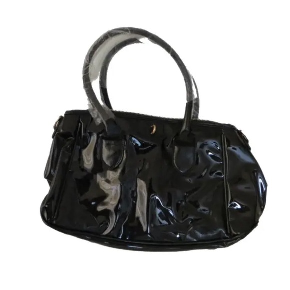 Transparent Solid Black PVC Portable Waterproof Clear Bag for Work, Shopping - Picture 1 of 2